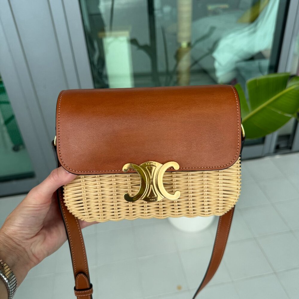 Celine teen Triomphe wicker purse
